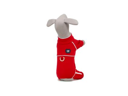 Scout tepláková kombinéza pro psa (Barva Červená, Délka zad psa 40, Obvod hrudníku 46 - 52 cm)