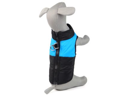 Rainy obleček pro psa na zip xxxxtxtx (Barva Černo-červená, Délka zad psa 2, Obvod hrudníku 55 - 62 cm)