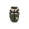 City-warm zimní bunda pro psa s postrojem (Barva Zelená, Délka zad psa 26, Obvod hrudníku 32 - 38 cm)