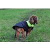 Slim-rainy obleček pro psa na zip XXXDRD (Barva Černo-červená, Délka zad psa 20, Obvod hrudníku 32 - 36 cm)