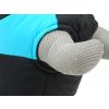 Slim-rainy obleček pro psa na zip XXXDRD (Barva Černo-červená, Délka zad psa 20, Obvod hrudníku 32 - 36 cm)