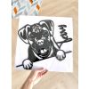 Boxer dřevěná dekorace na zeď