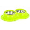 duo zelene plastove miska pro psa